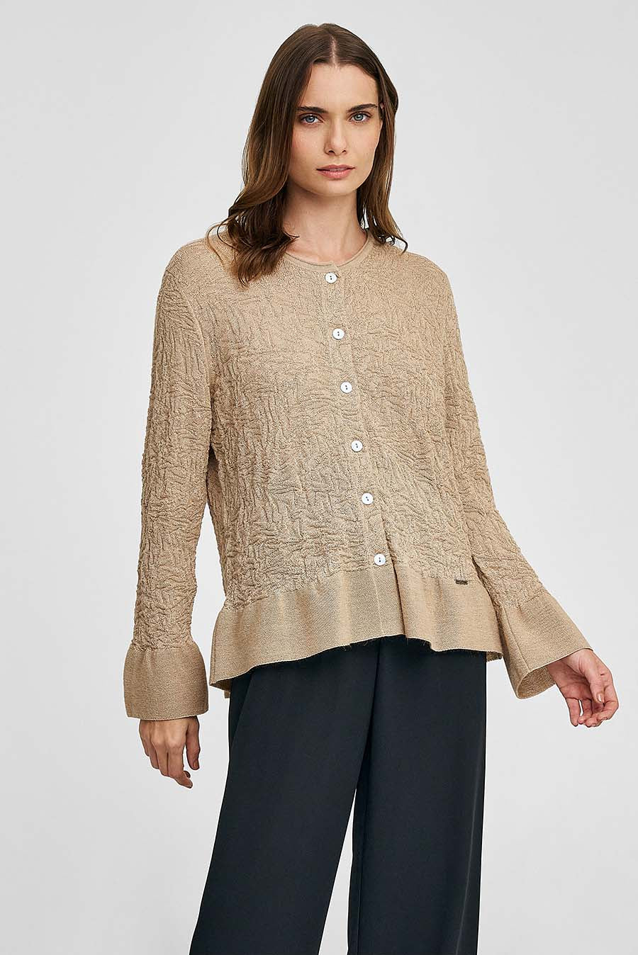Wake Up Cardigan Baby Alpaca Color Beige - Image 2