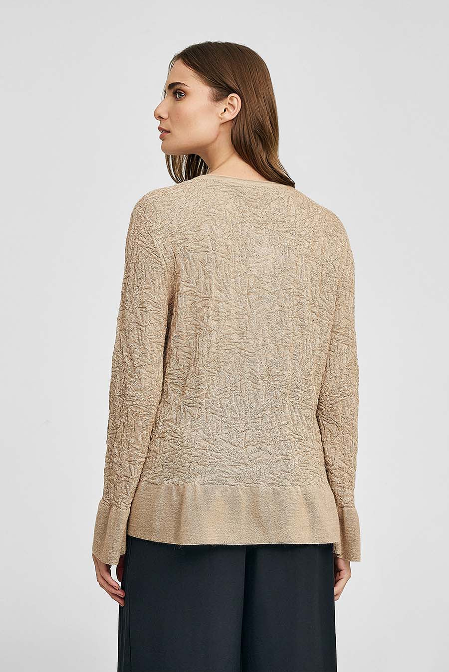 Wake Up Cardigan Baby Alpaca Color Beige - Image 3