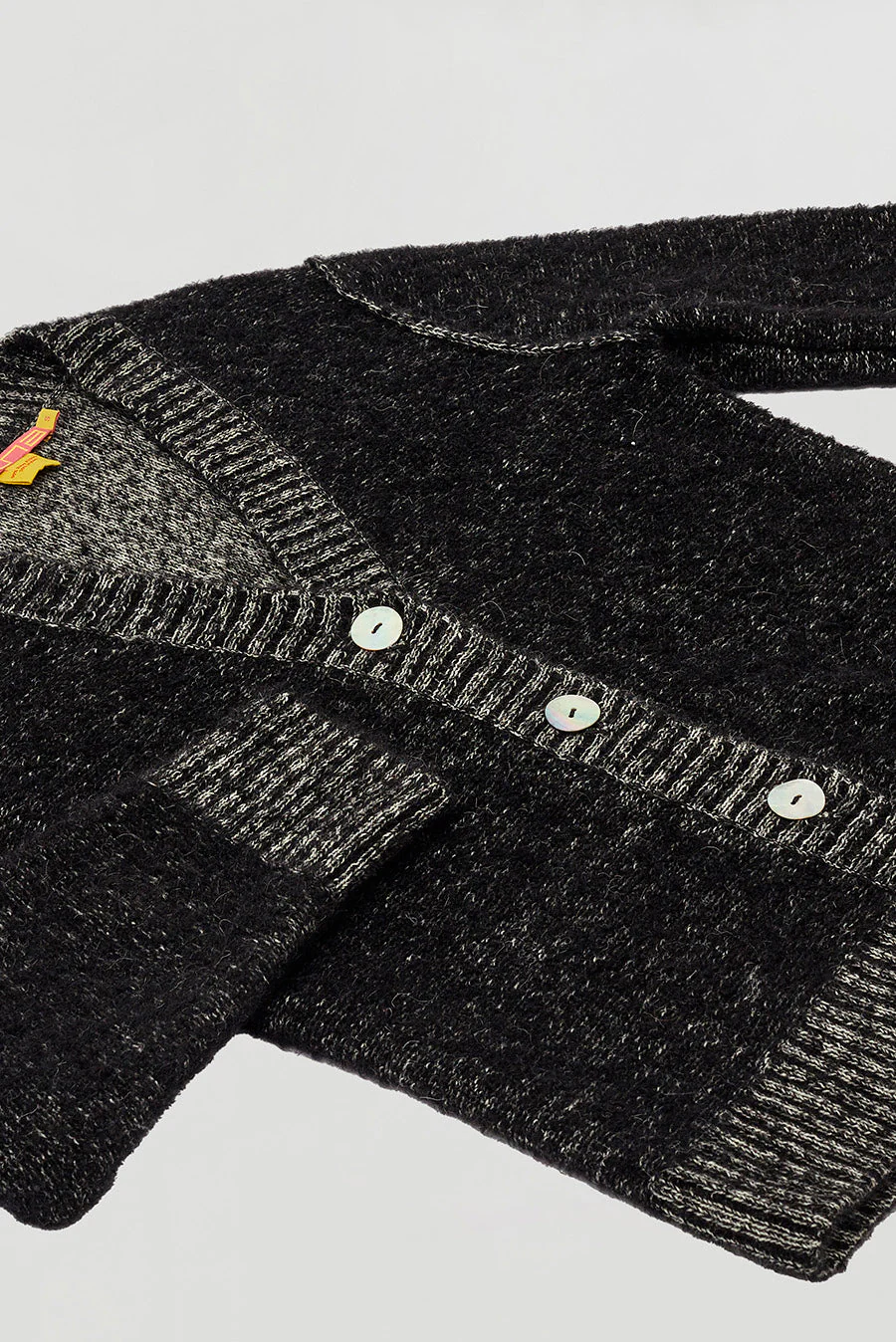 Week Cardigan Baby Alpaca Color B&W - Image 6
