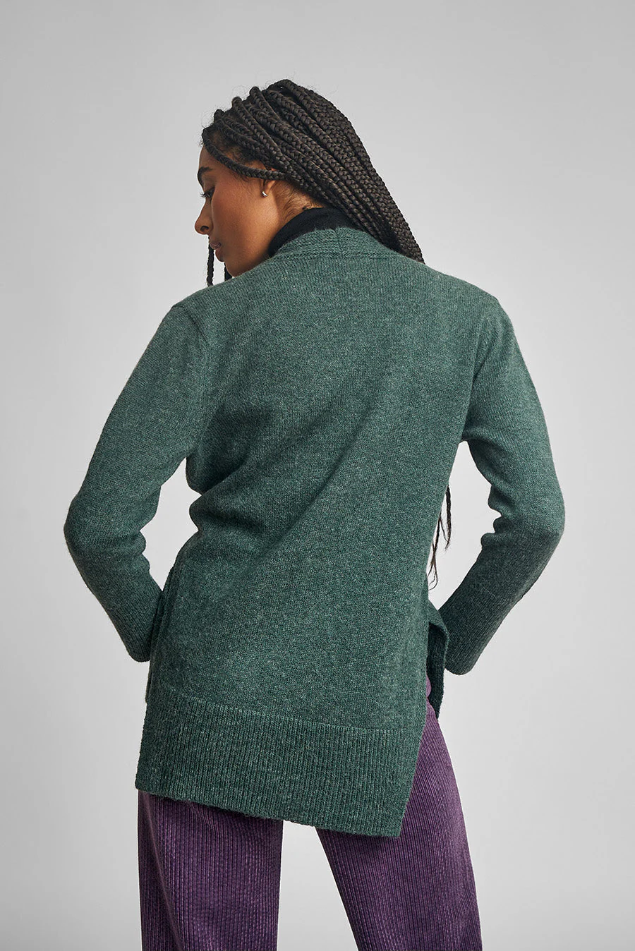 Well Cardigan Baby Alpaca Color Bosque - Image 3