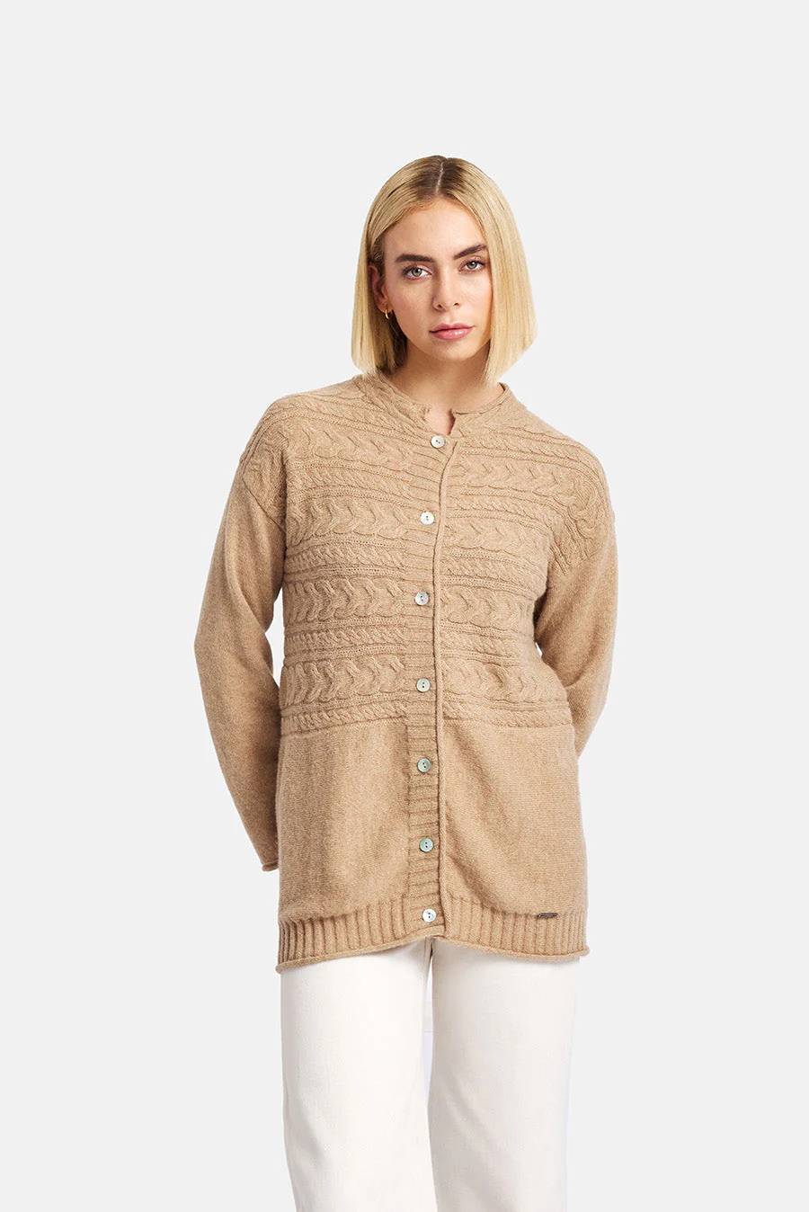 Winter Cardigan Baby Alpaca Color Chanterelle - Image 2