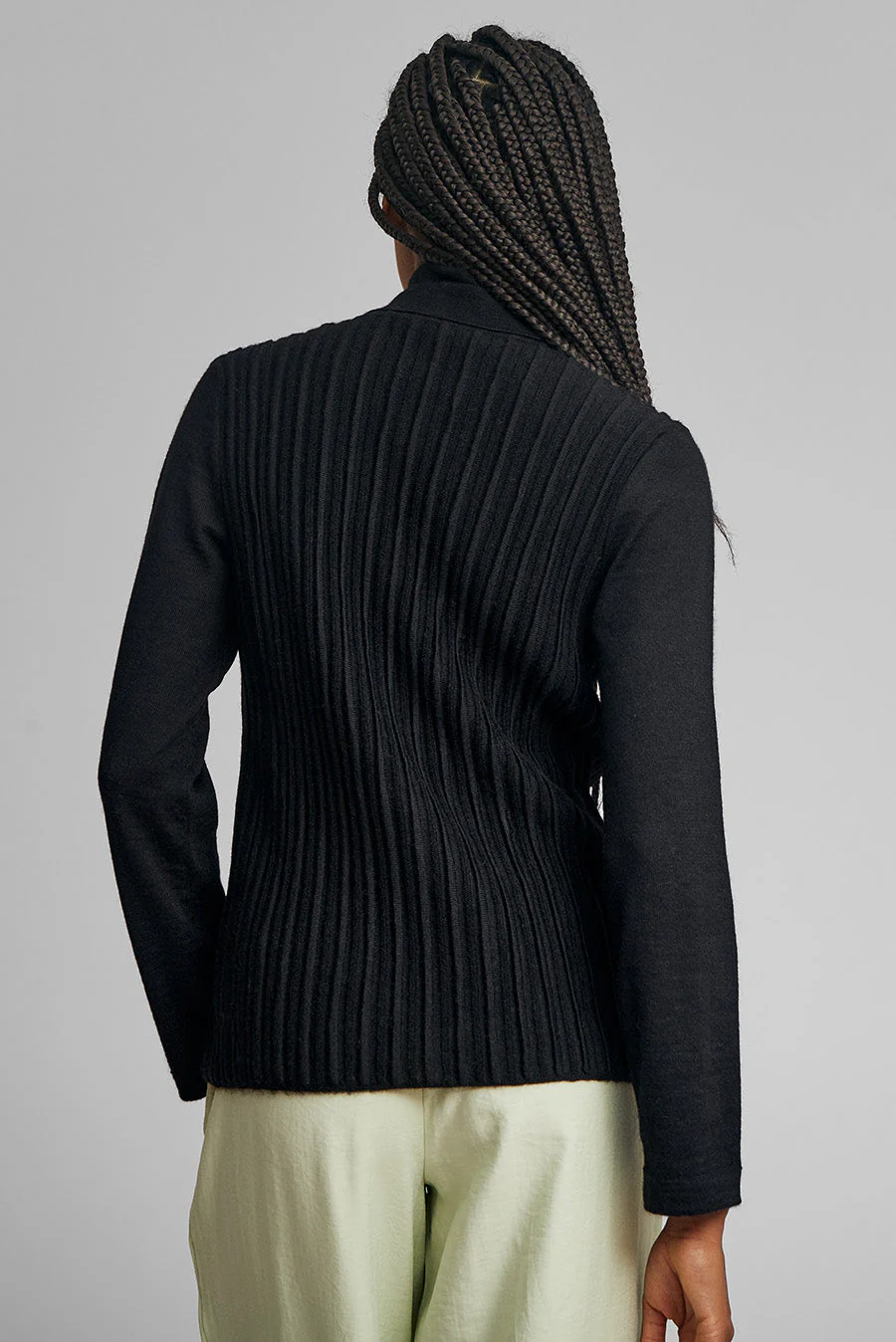 Wish Cardigan Baby Alpaca Color Black - Image 3