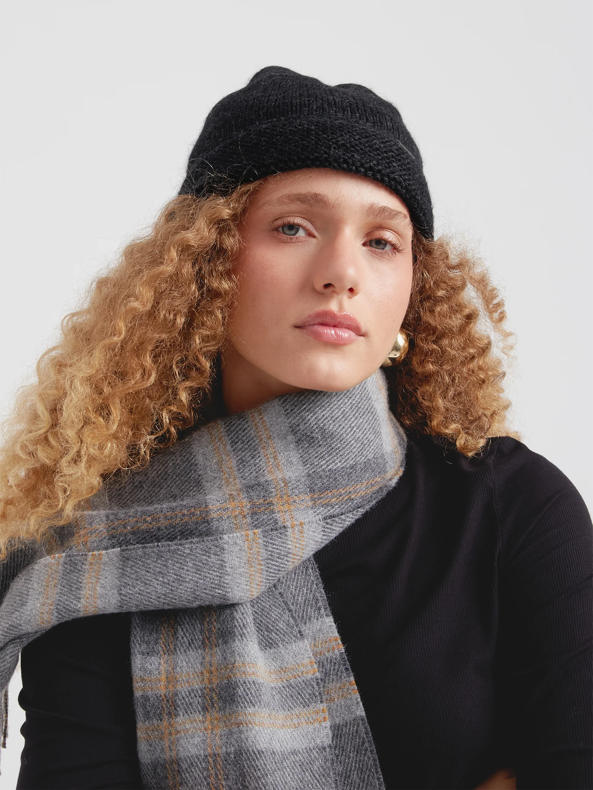 Cadmio Hat Baby Alpaca Color Black - Image 2