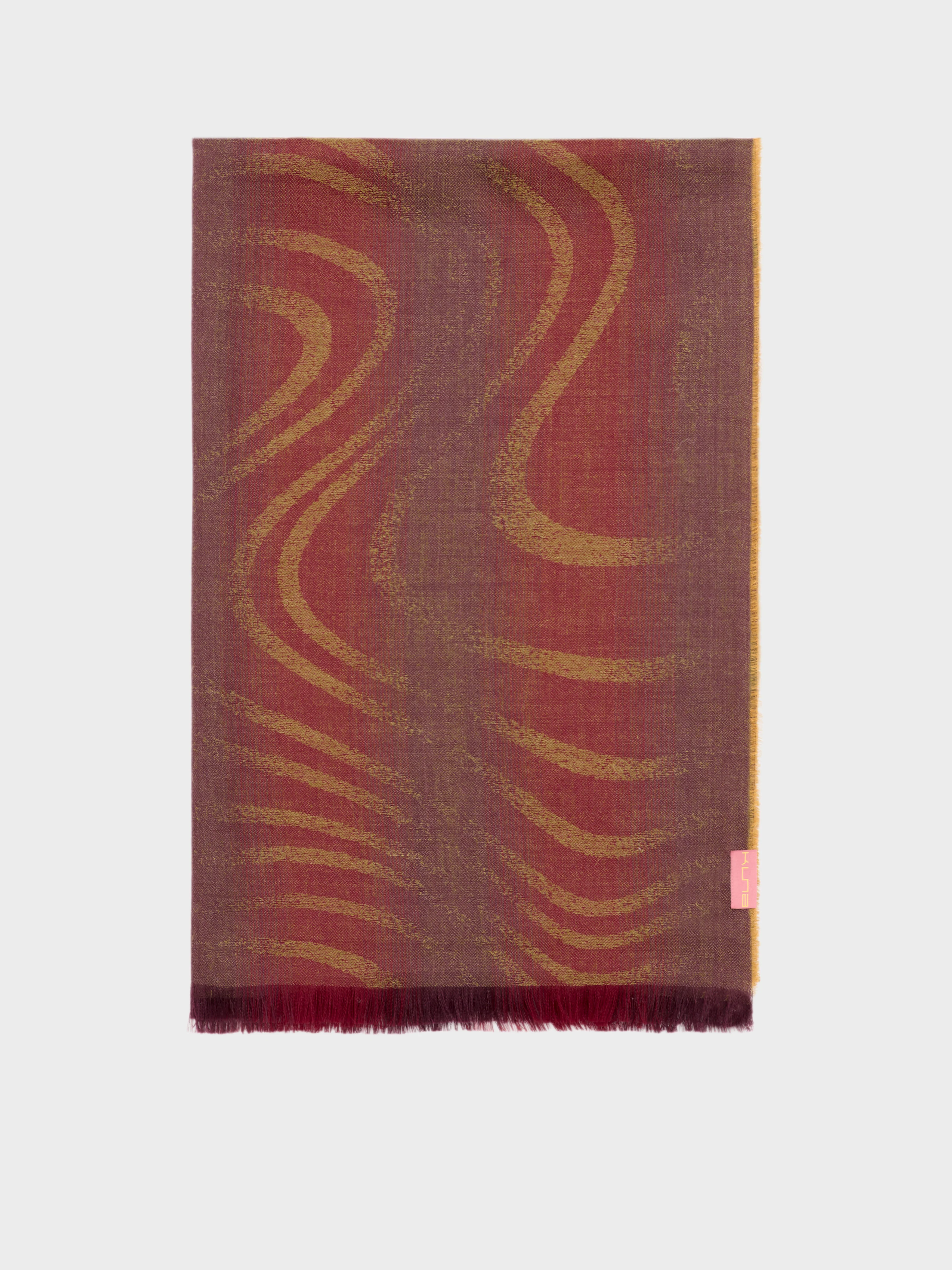 Camino Shawl Baby Alpaca Color Red - Image 2