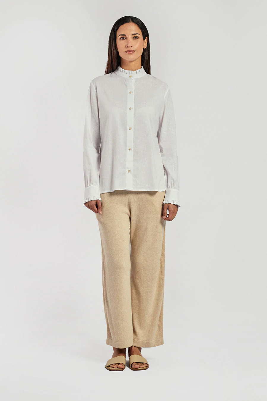 Velero Shirt Linen Color White - Image 4