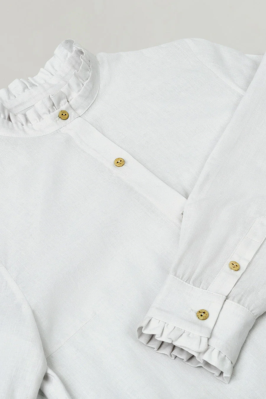 Velero Shirt Linen Color White - Image 5