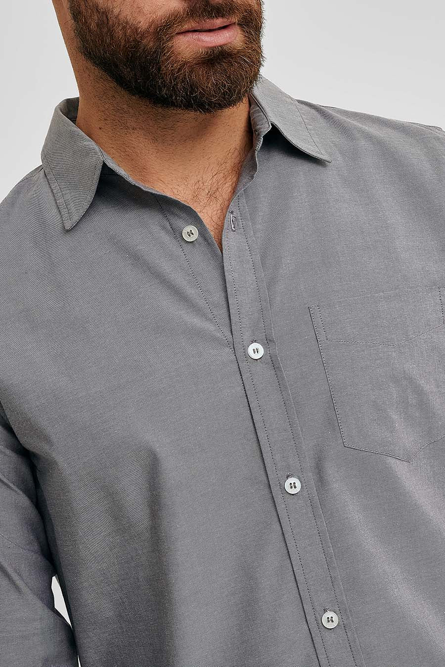 Waldo Shirt Cotton Color Light Grey - Image 5