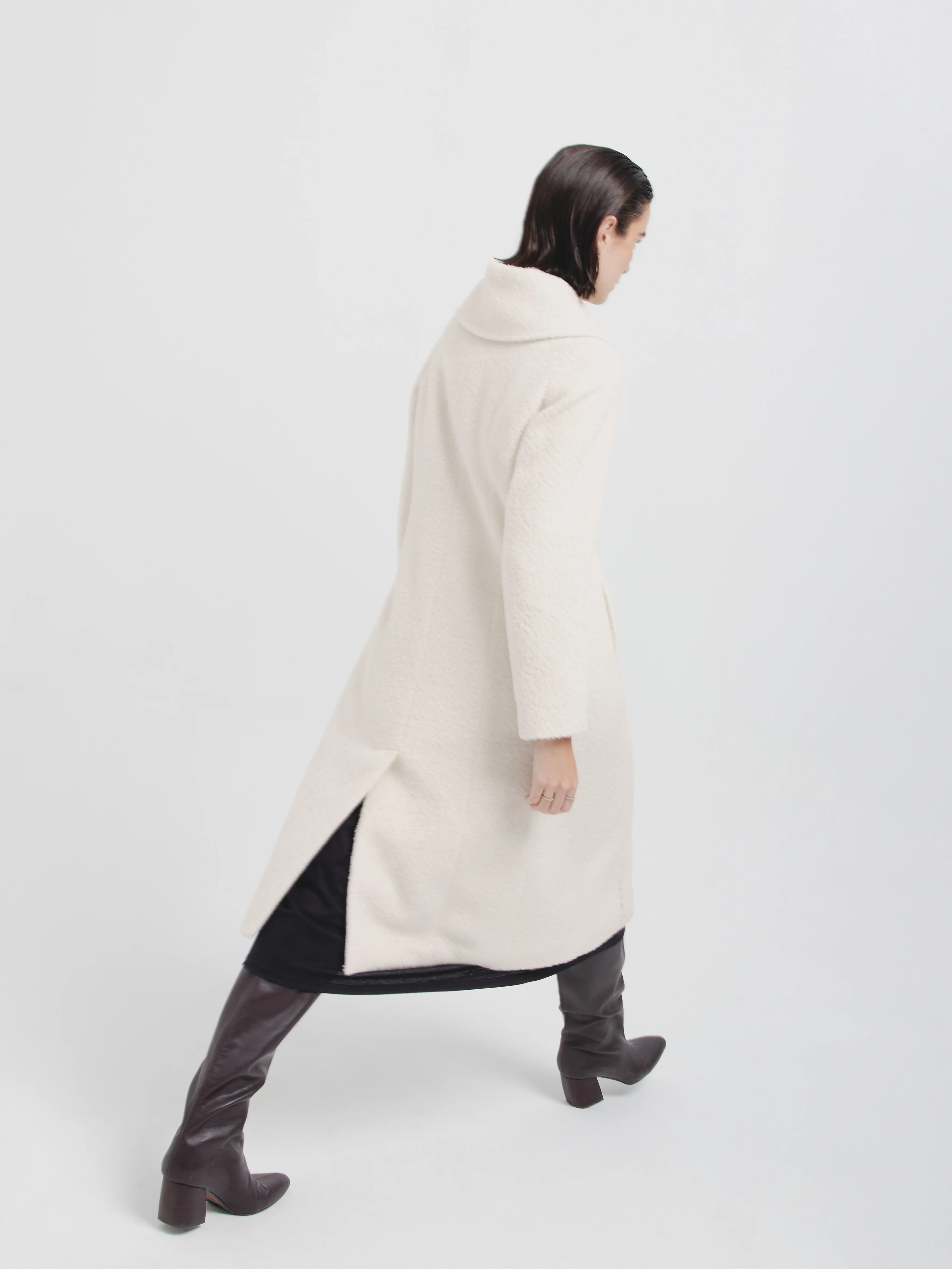 Candela Coat Wool Color Ecru - Image 3