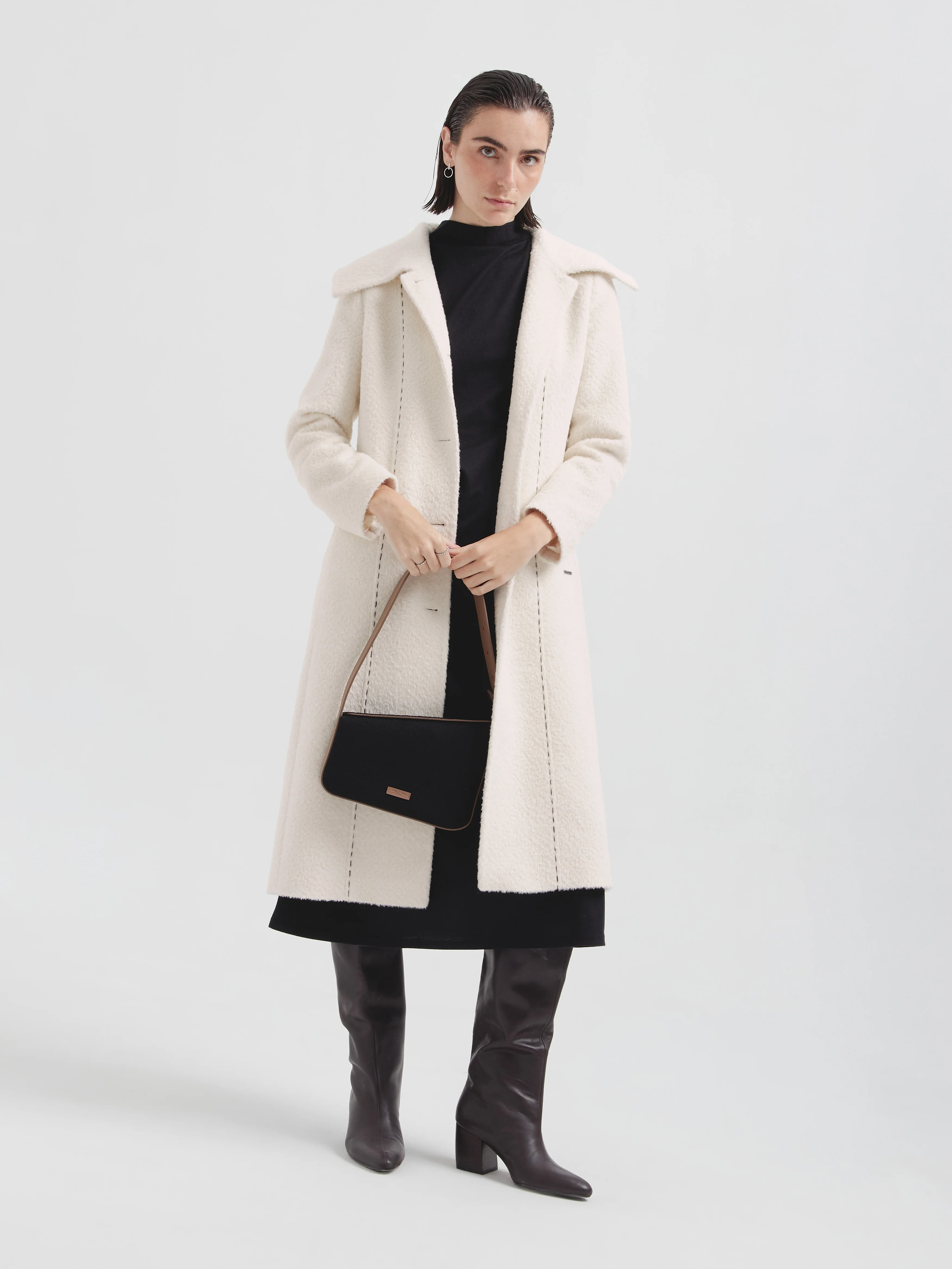 Candela Coat Wool Color Ecru - Image 4