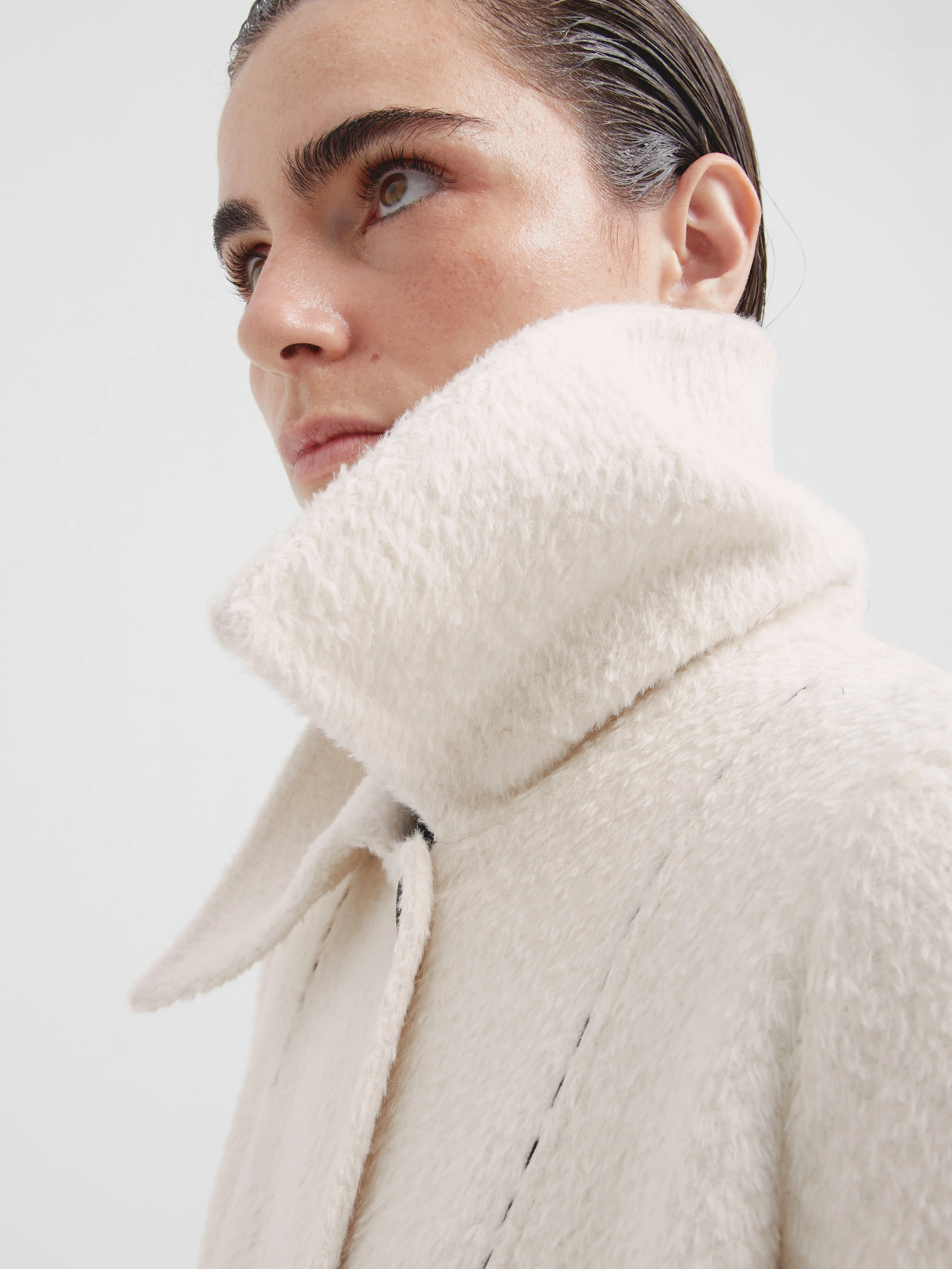 Candela Coat Wool Color Ecru - Image 5