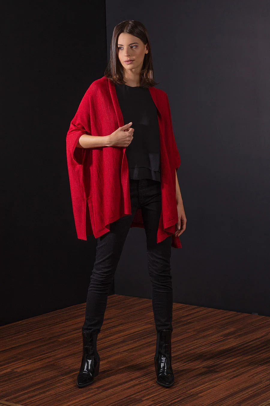 Tandem Cape Royal Alpaca Color Rosso - Image 3