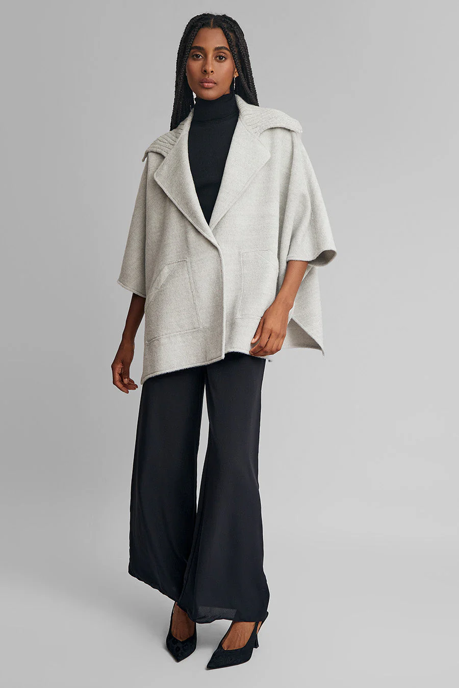 Whisper Cape Baby Alpaca Color Penguin - Image 4