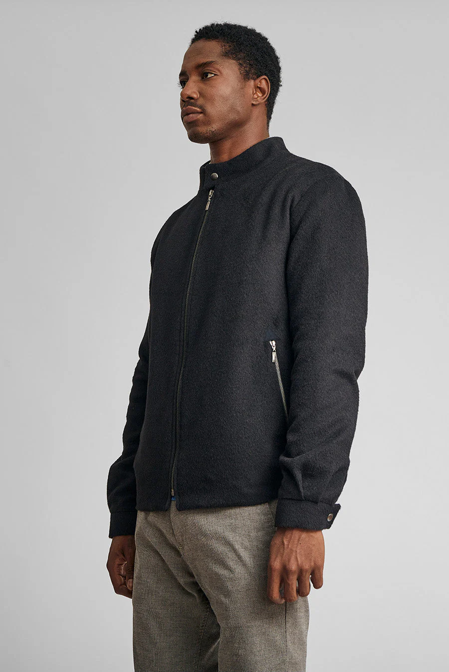 Worcester Jacket Baby Alpaca Color Black - Image 2