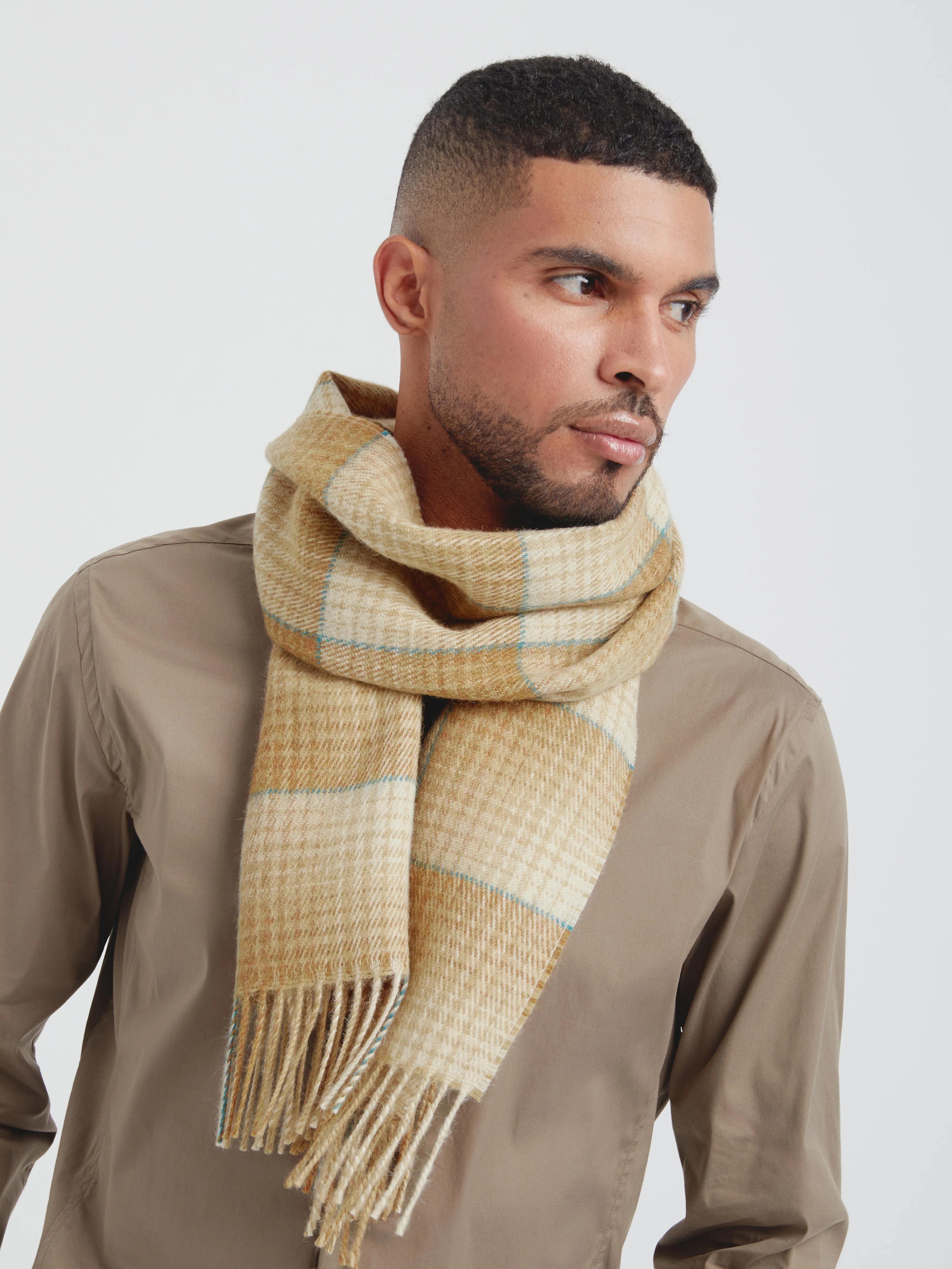 Castel Scarf Baby Alpaca Color Yellow - Image 4