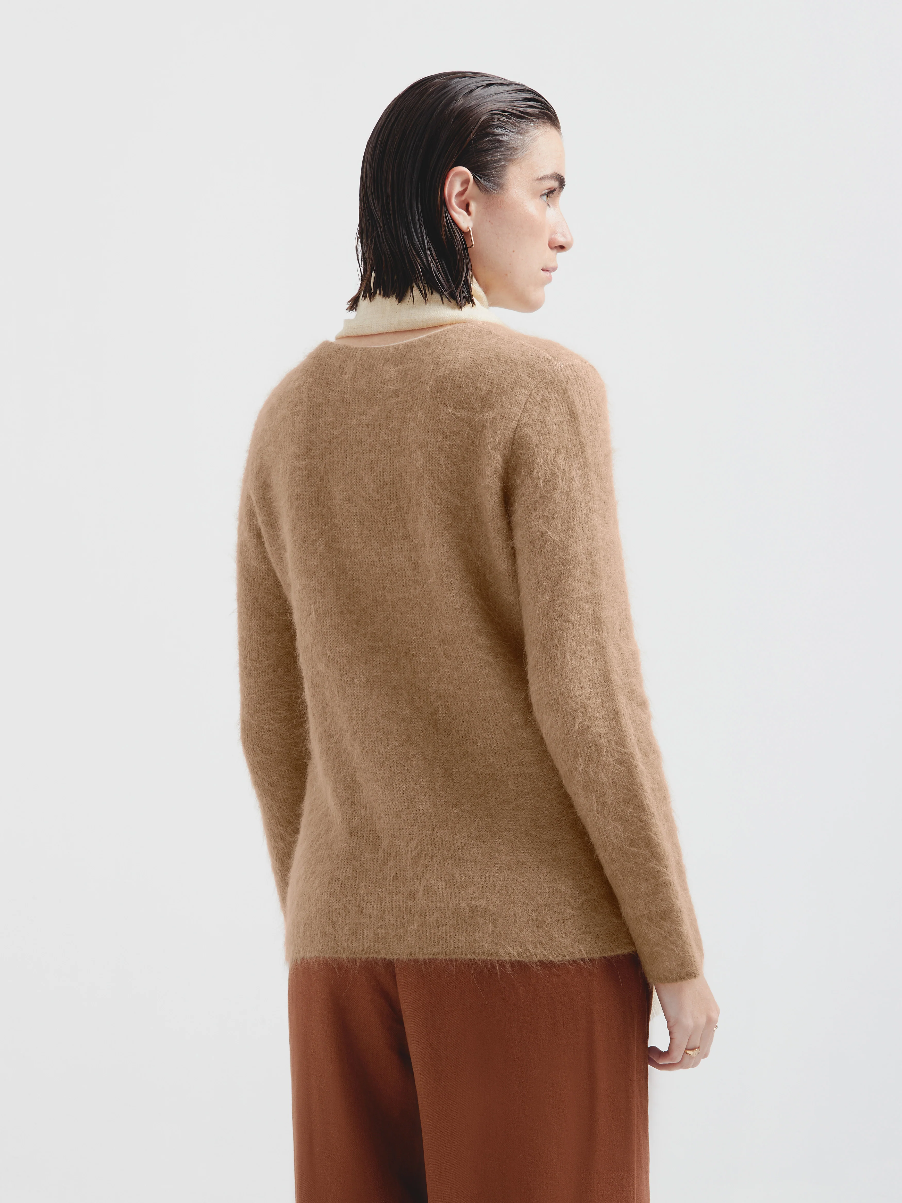 Cecilia Cardigan Cotton Color Beige - Image 3