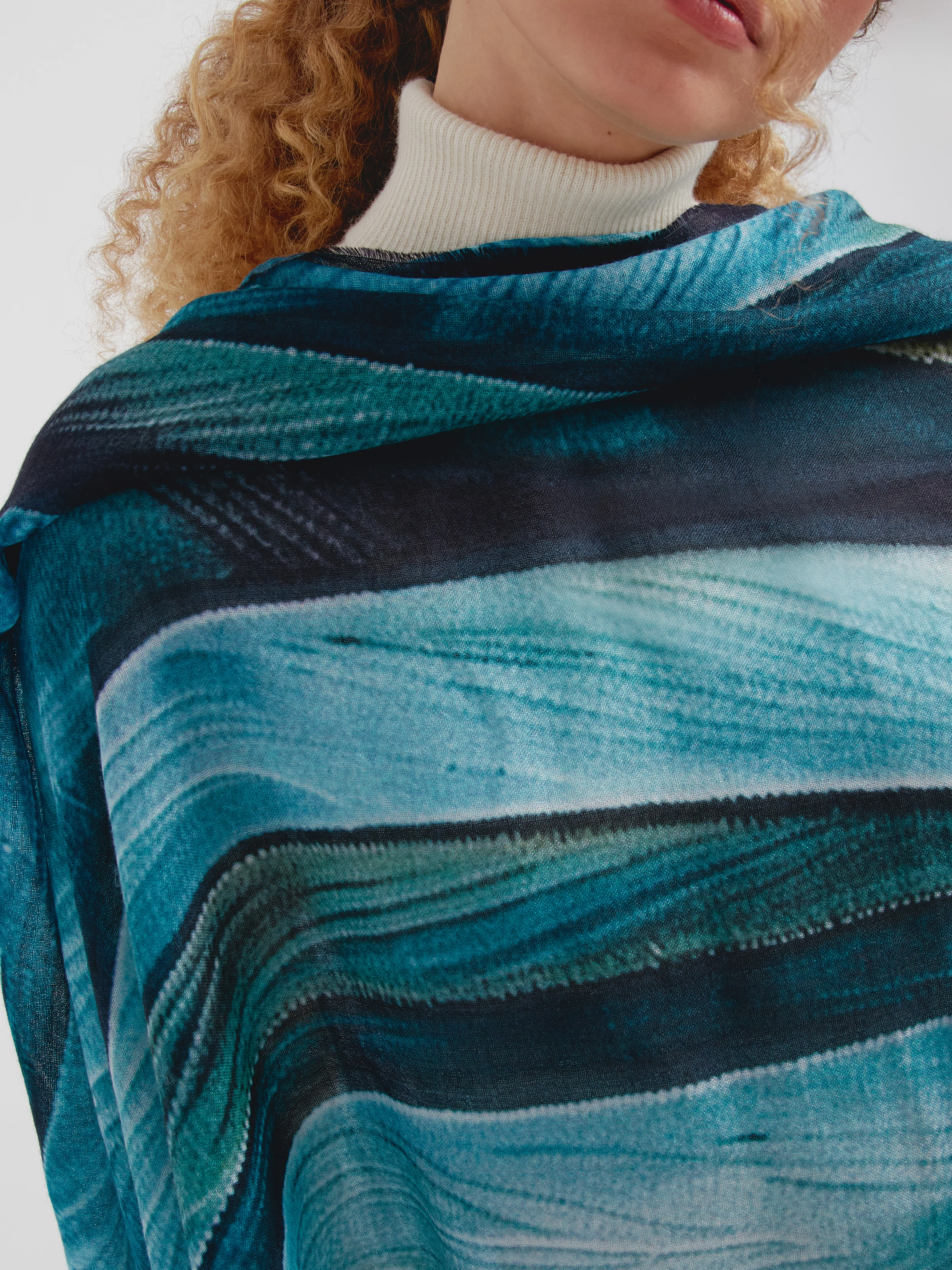 Cedro Shawl Baby Alpaca Color Multicolor - Image 3