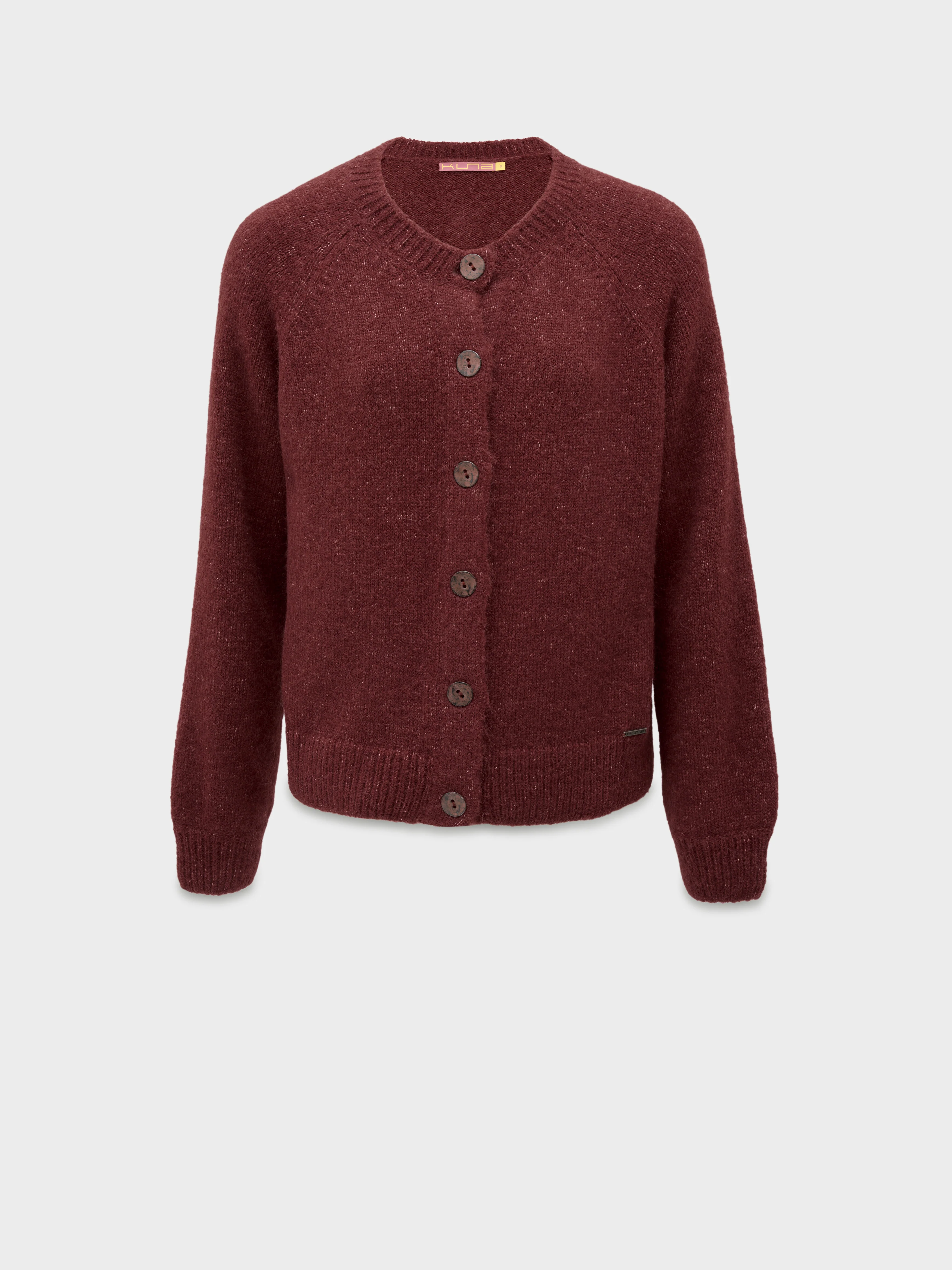 Celeste Cardigan Suri Alpaca Color Cherry