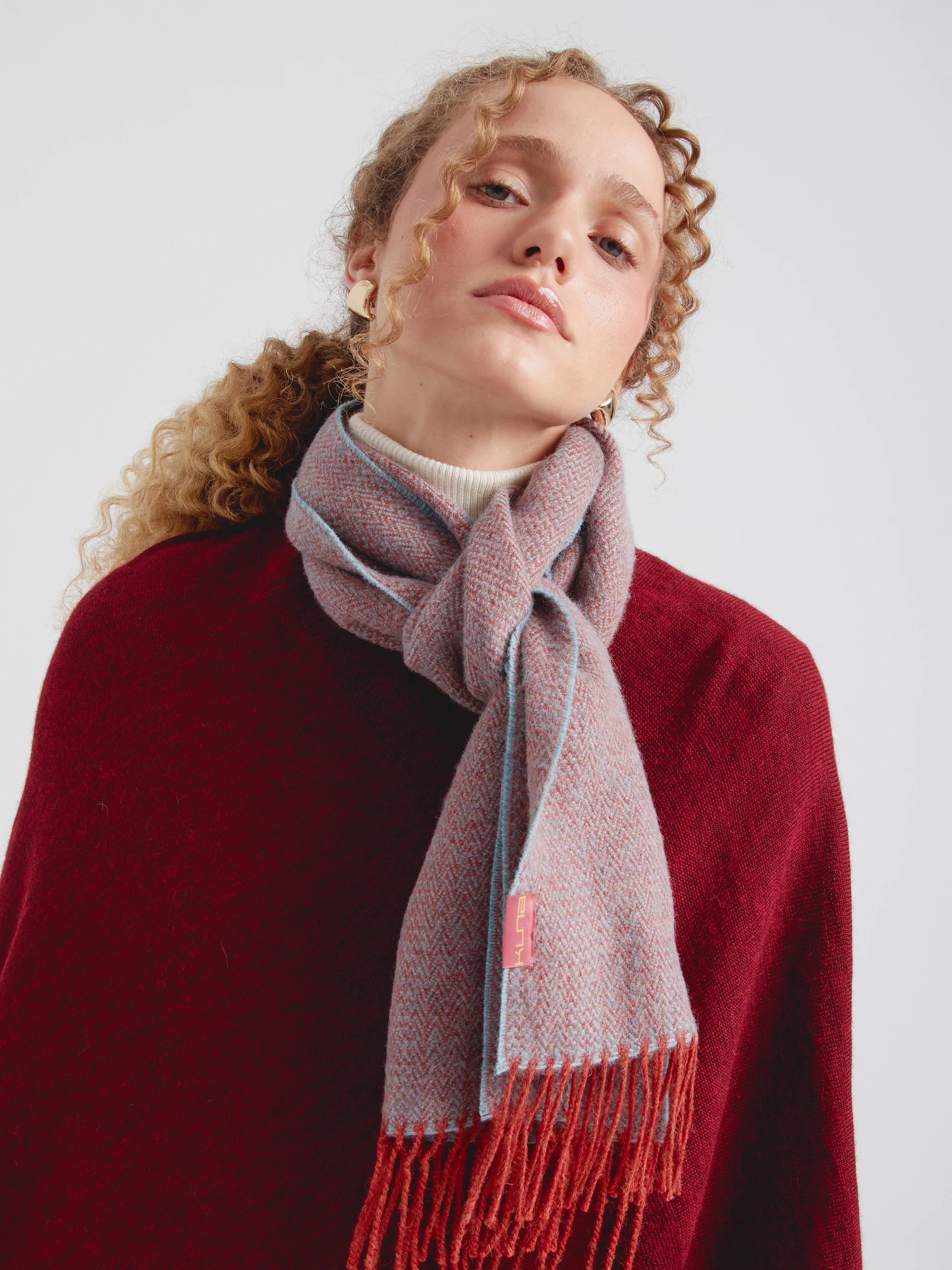 Celestin Scarf Baby Alpaca Color Orange