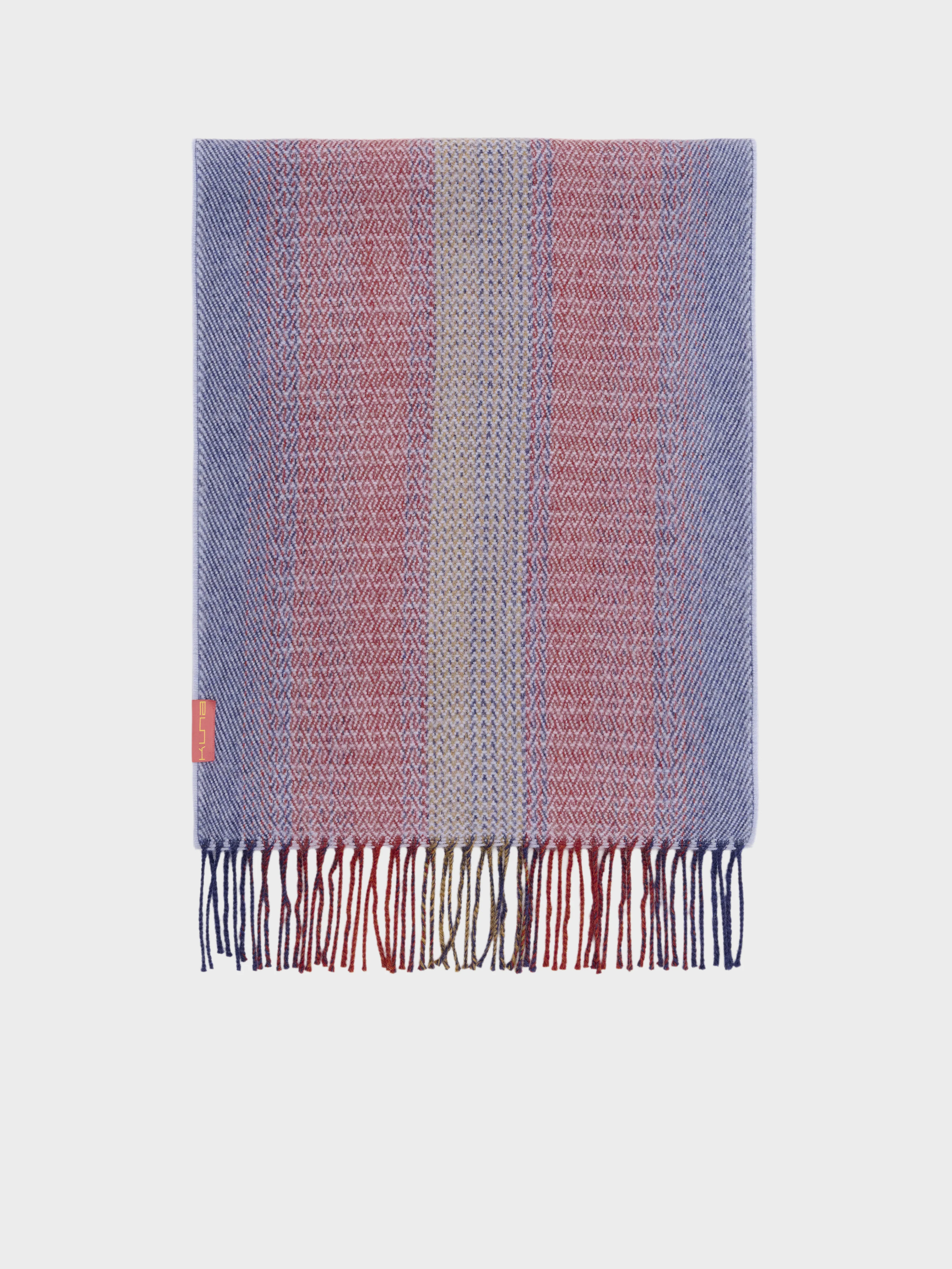 Cesar Scarf Baby Alpaca Color Blue - Image 2