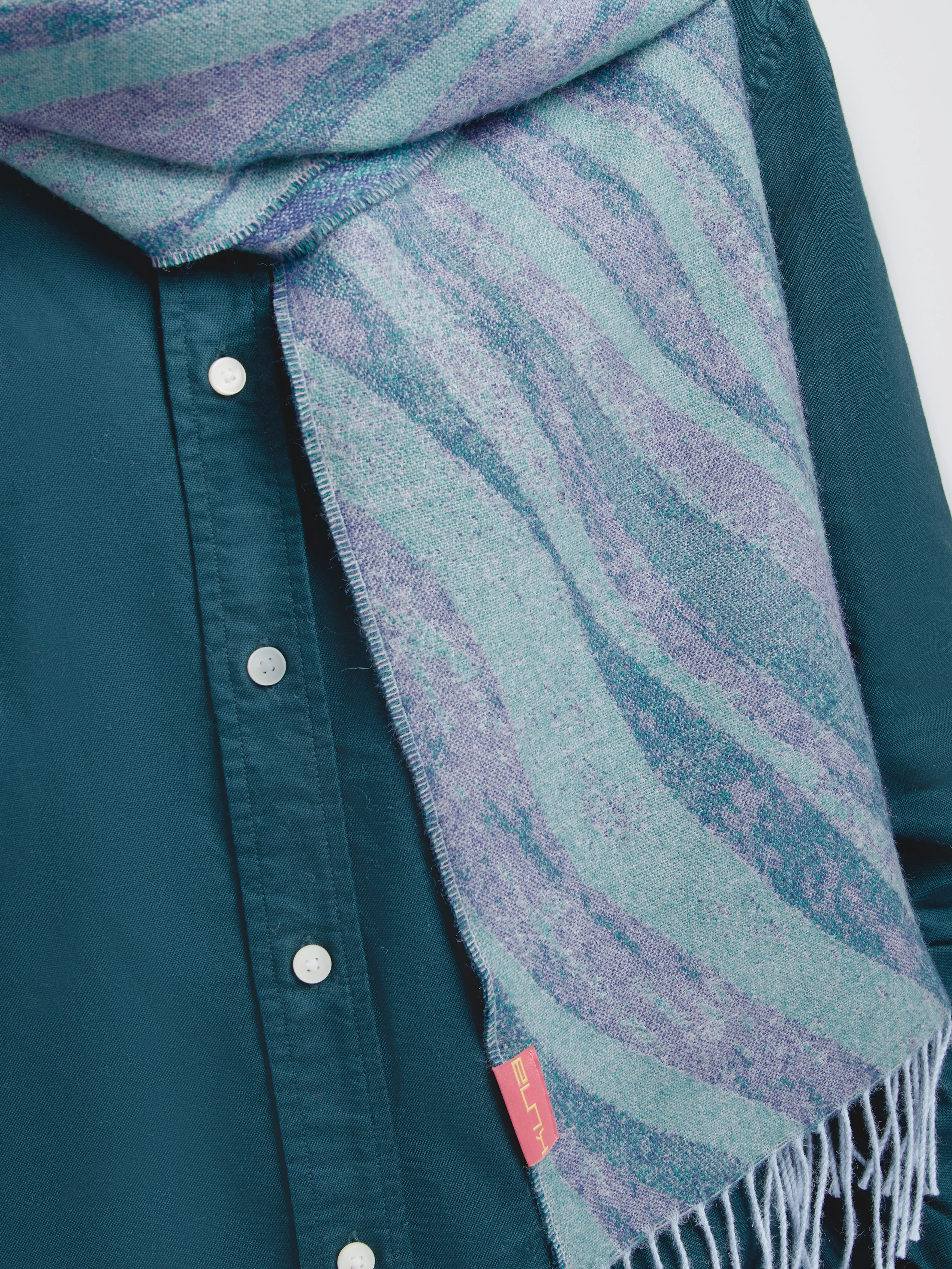 Chalan Scarf Baby Alpaca Color Purple - Image 5