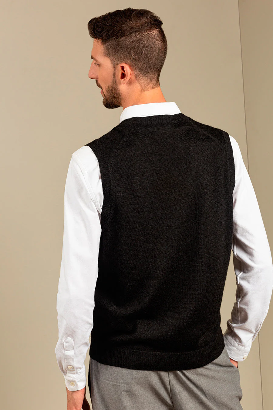 Abel Vest Baby Alpaca Color Black - Image 2