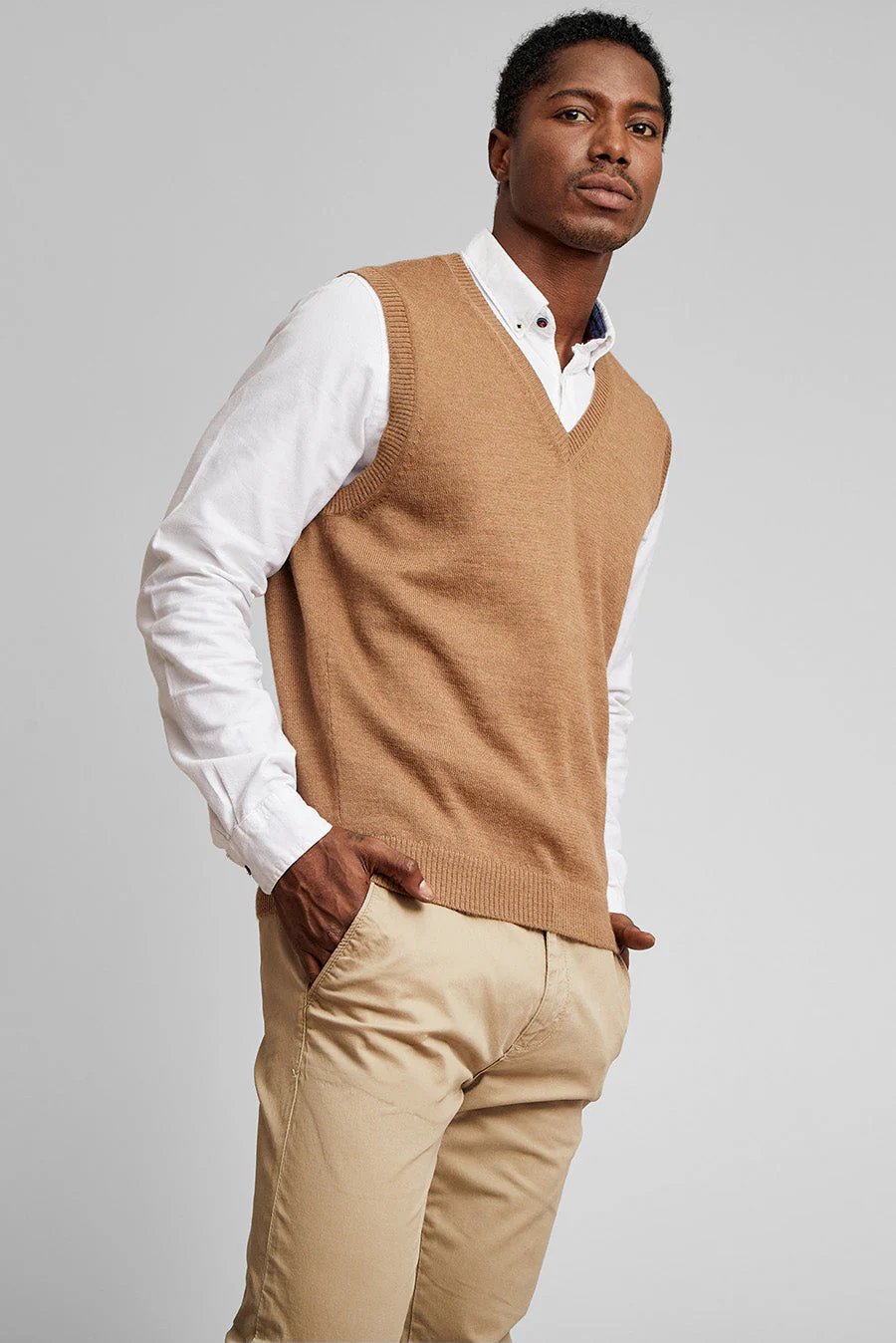 Abel Vest Baby Alpaca Color Camel - Image 2