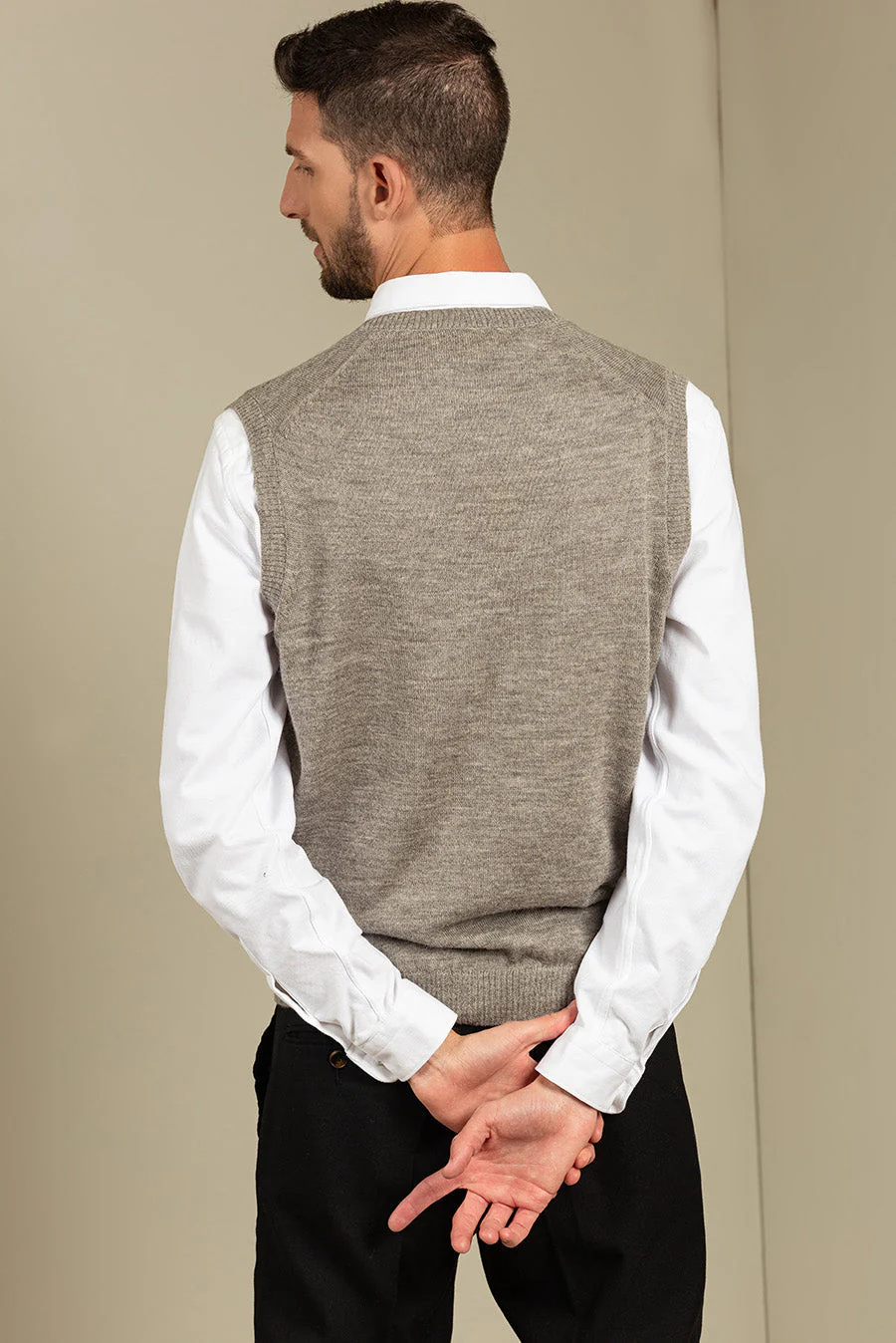 Abel Vest Baby Alpaca Color Grigio - Image 2