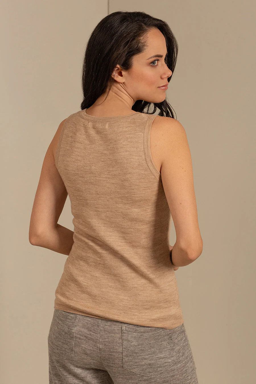 Uliva Vest Cotton & Baby Alpaca Color Cornetto - Image 2