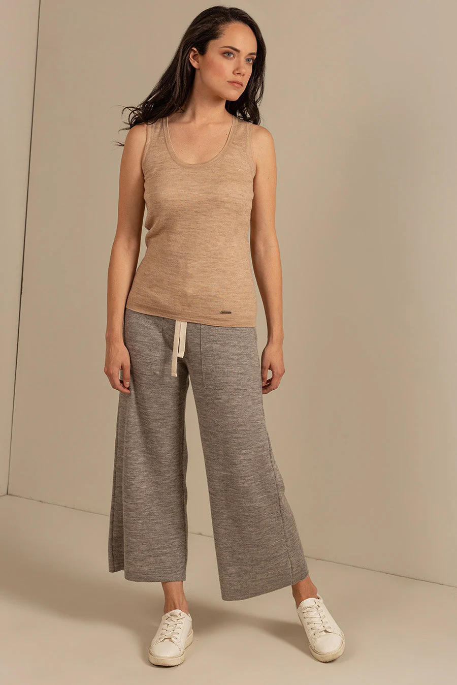 Uliva Vest Cotton & Baby Alpaca Color Cornetto - Image 3