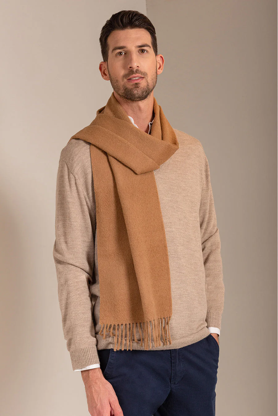 Adrian Scarf Baby Alpaca Color Camel - Image 4