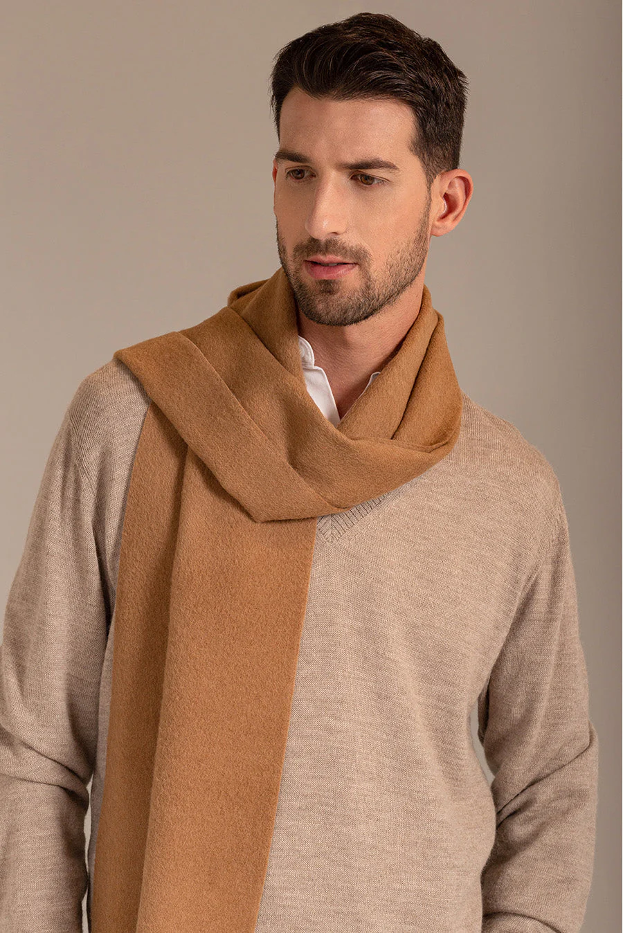 Adrian Scarf Baby Alpaca Color Camel - Image 5