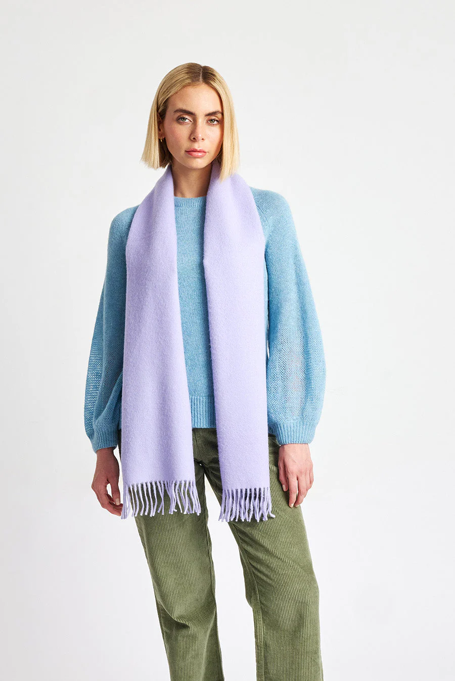 Adrian Scarf Baby Alpaca Color Lila