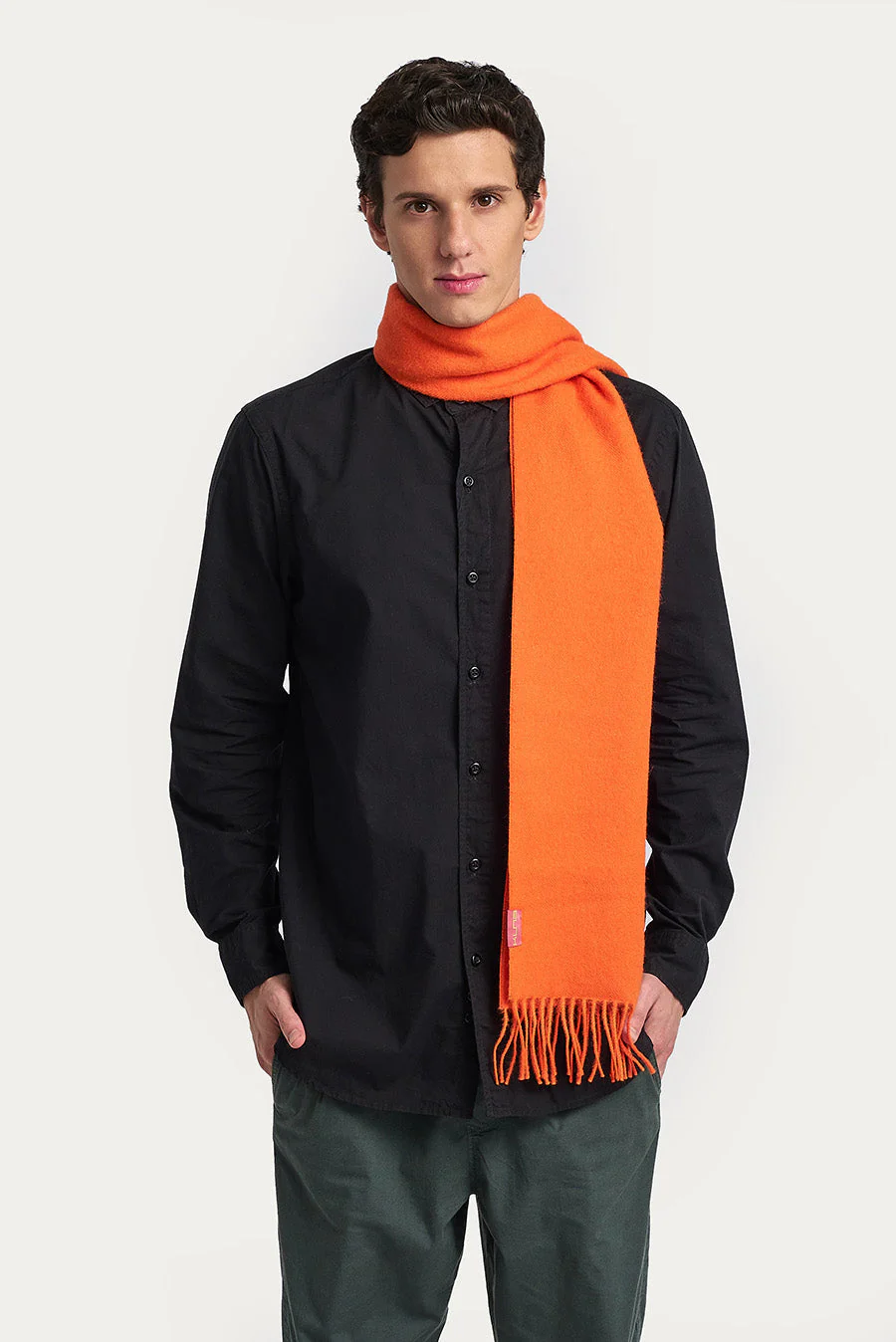 Adrian Scarf Baby Alpaca Color Naranja - Image 4