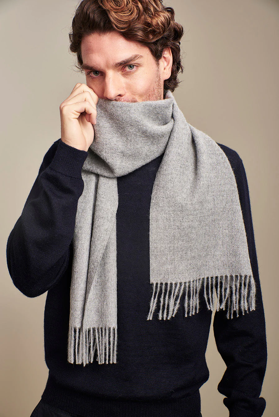 Adrian Scarf Baby Alpaca Color Nuage - Image 4