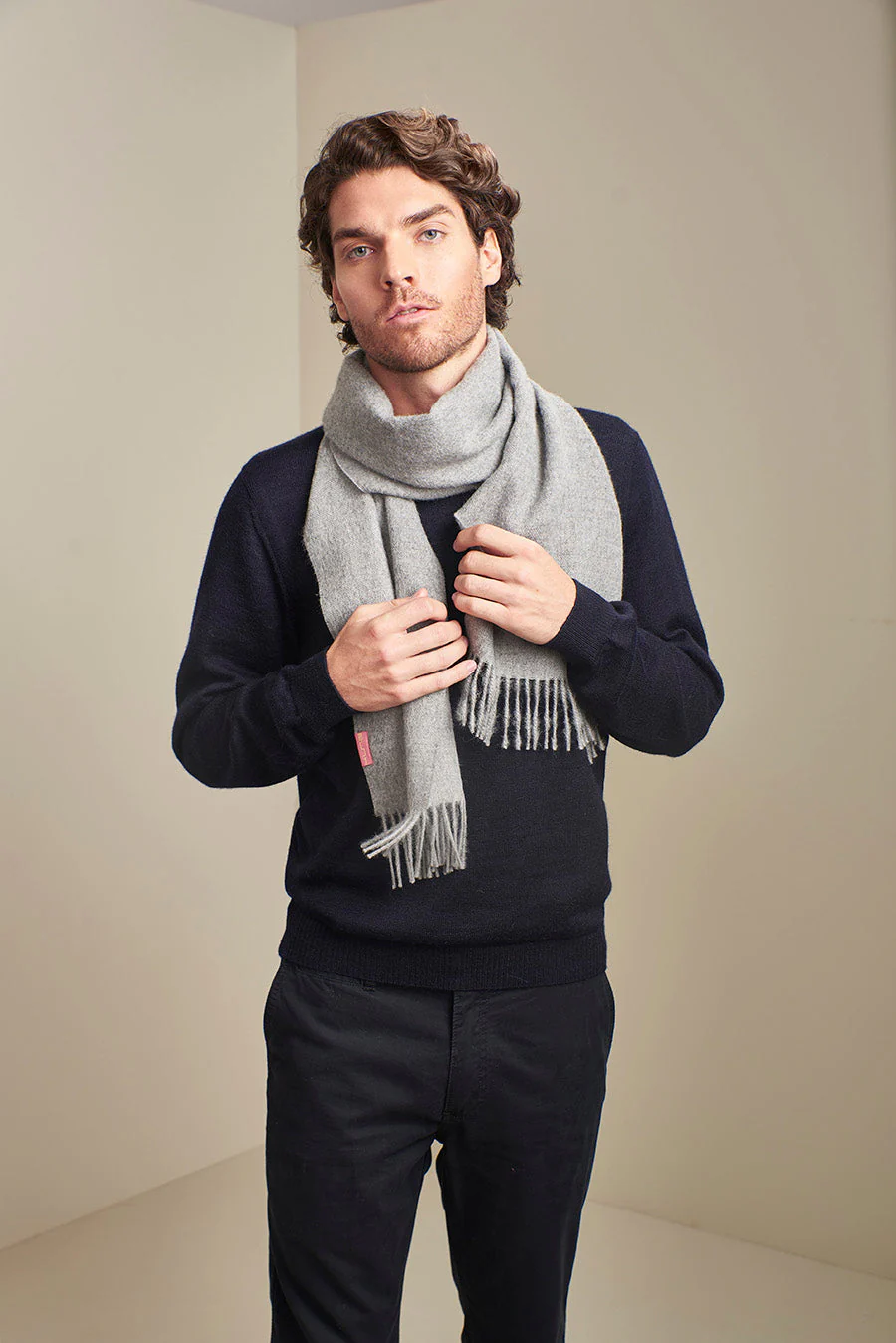 Adrian Scarf Baby Alpaca Color Nuage - Image 5