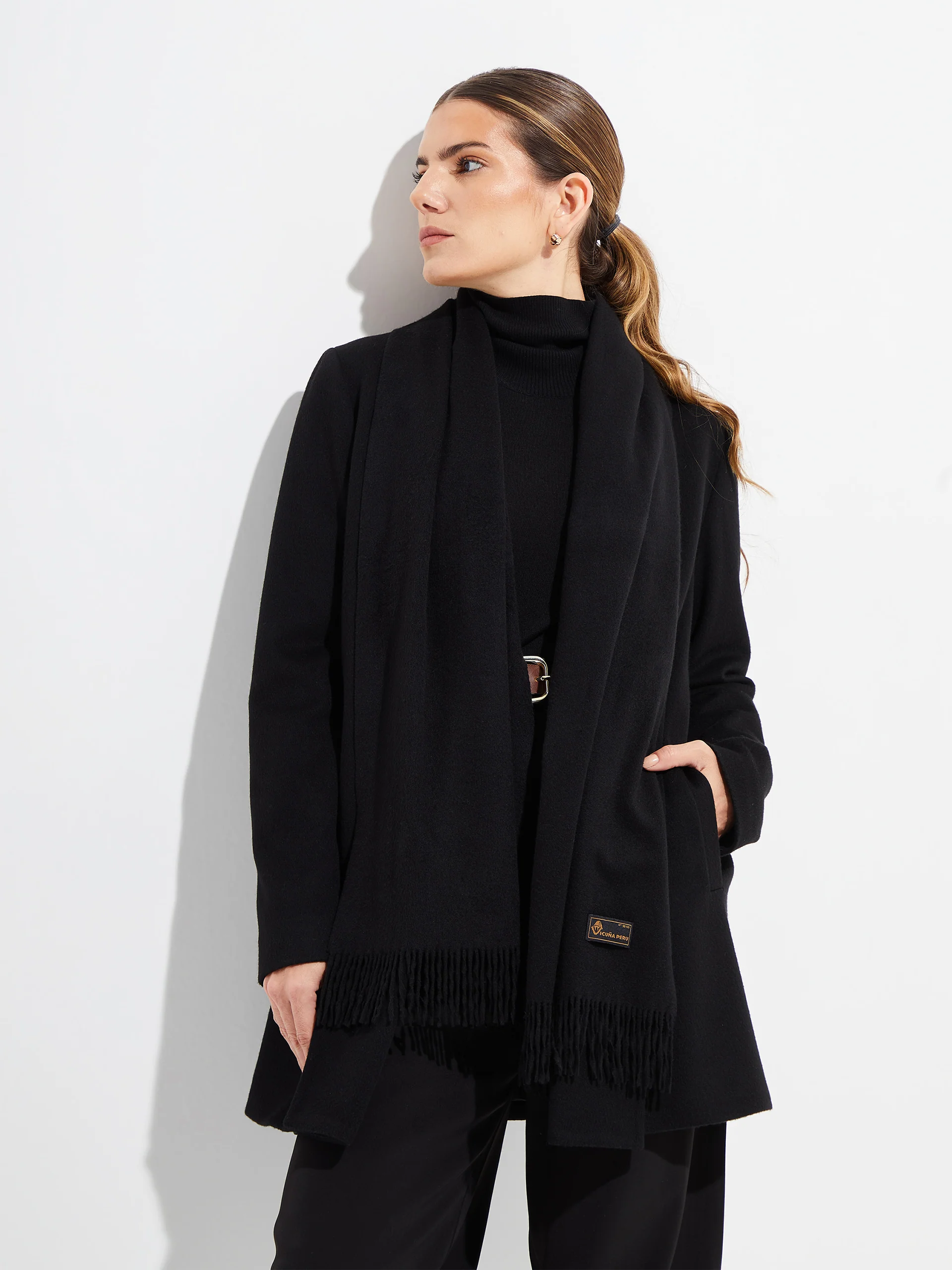 Basel Scarf Vicuña Color Black