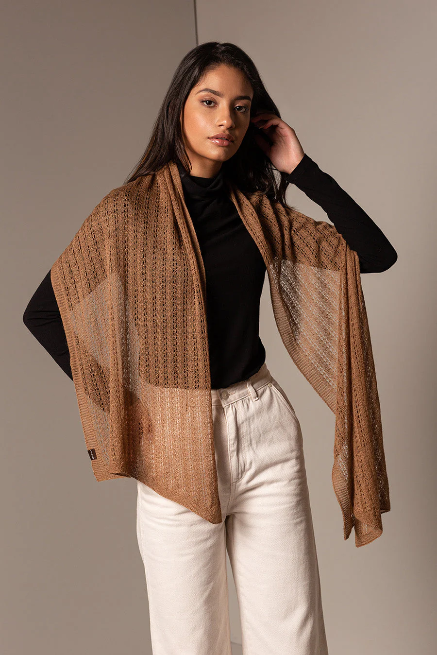 Brisa Scarf Alpaca 16 Color Camel