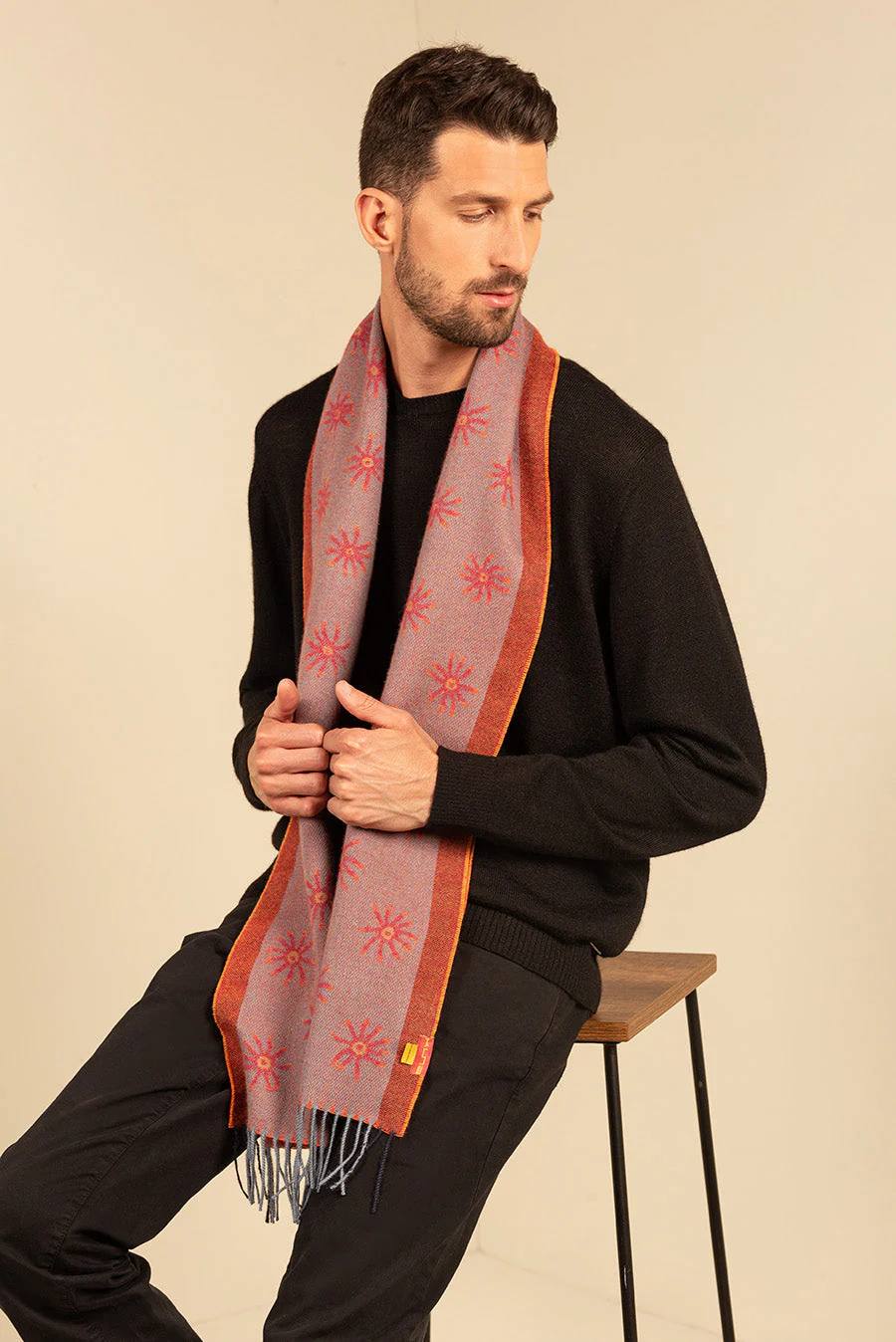 Nazca - 18 Scarf Baby Alpaca Color Light Blue - Image 11