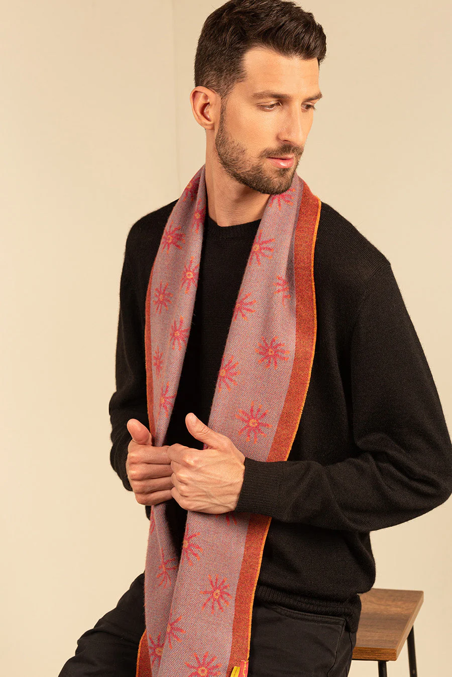 Nazca - 18 Scarf Baby Alpaca Color Light Blue - Image 12
