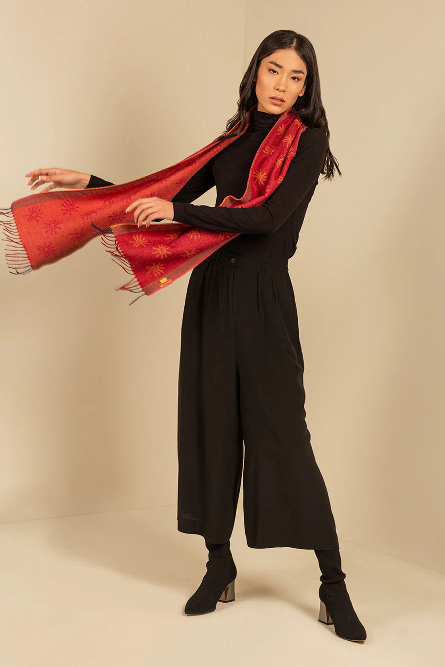 Nazca - 18 Scarf Baby Alpaca Color Red - Image 8