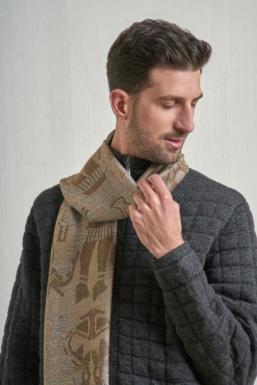 Nazca - 38 Scarf Baby Alpaca Color Camel Oscuro - Image 9