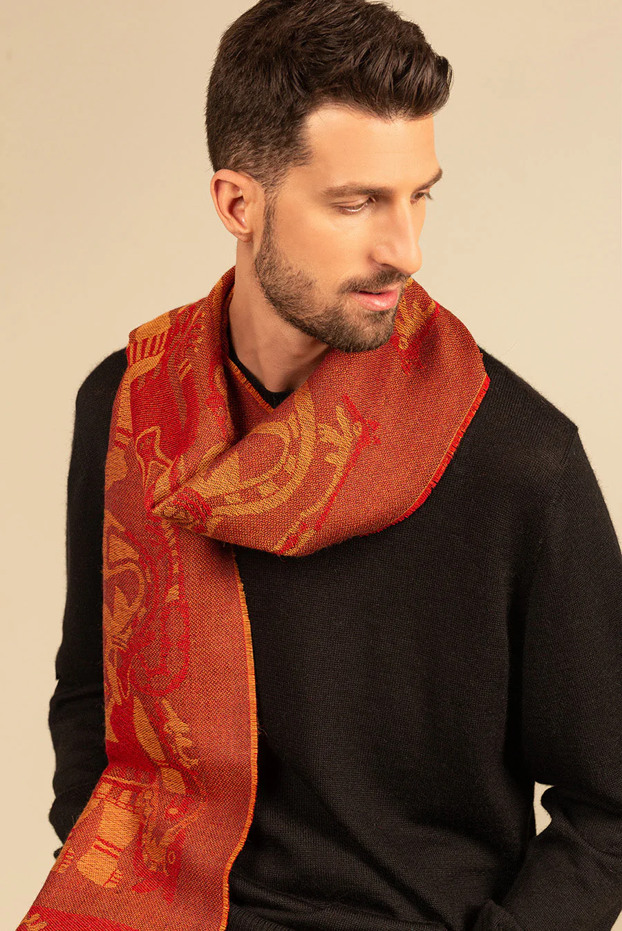 Nazca - 38 Scarf Baby Alpaca Color Guinda - Image 5