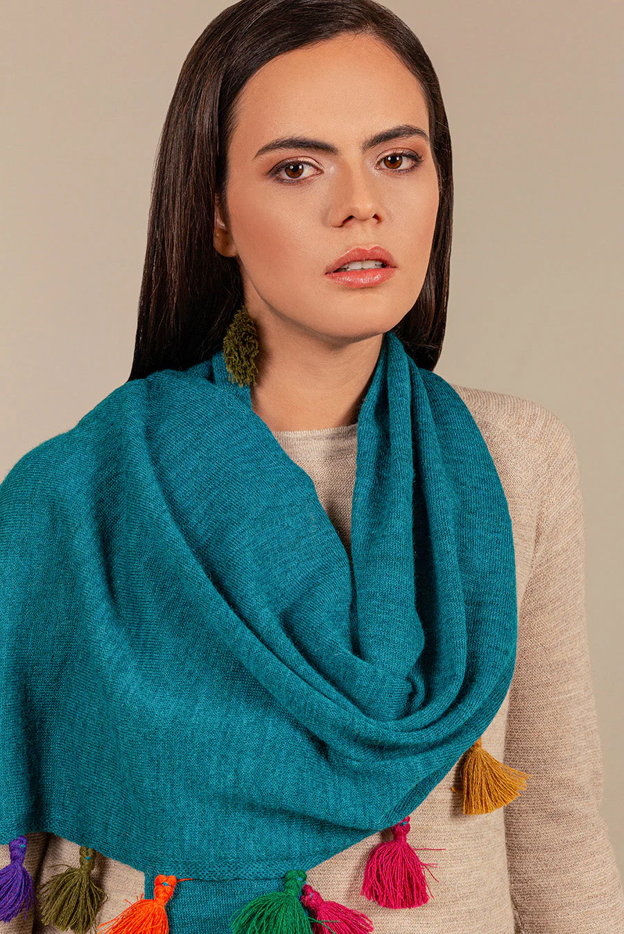 Suzana Scarf Baby Alpaca Color Diesel - Image 2