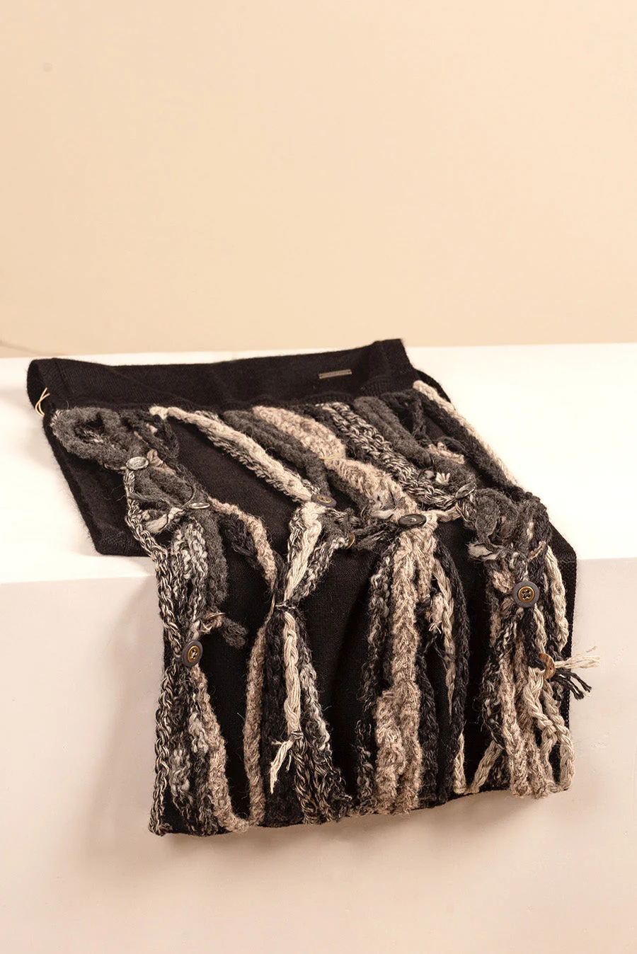 Tralala Scarf Baby Alpaca Color Black - Image 2