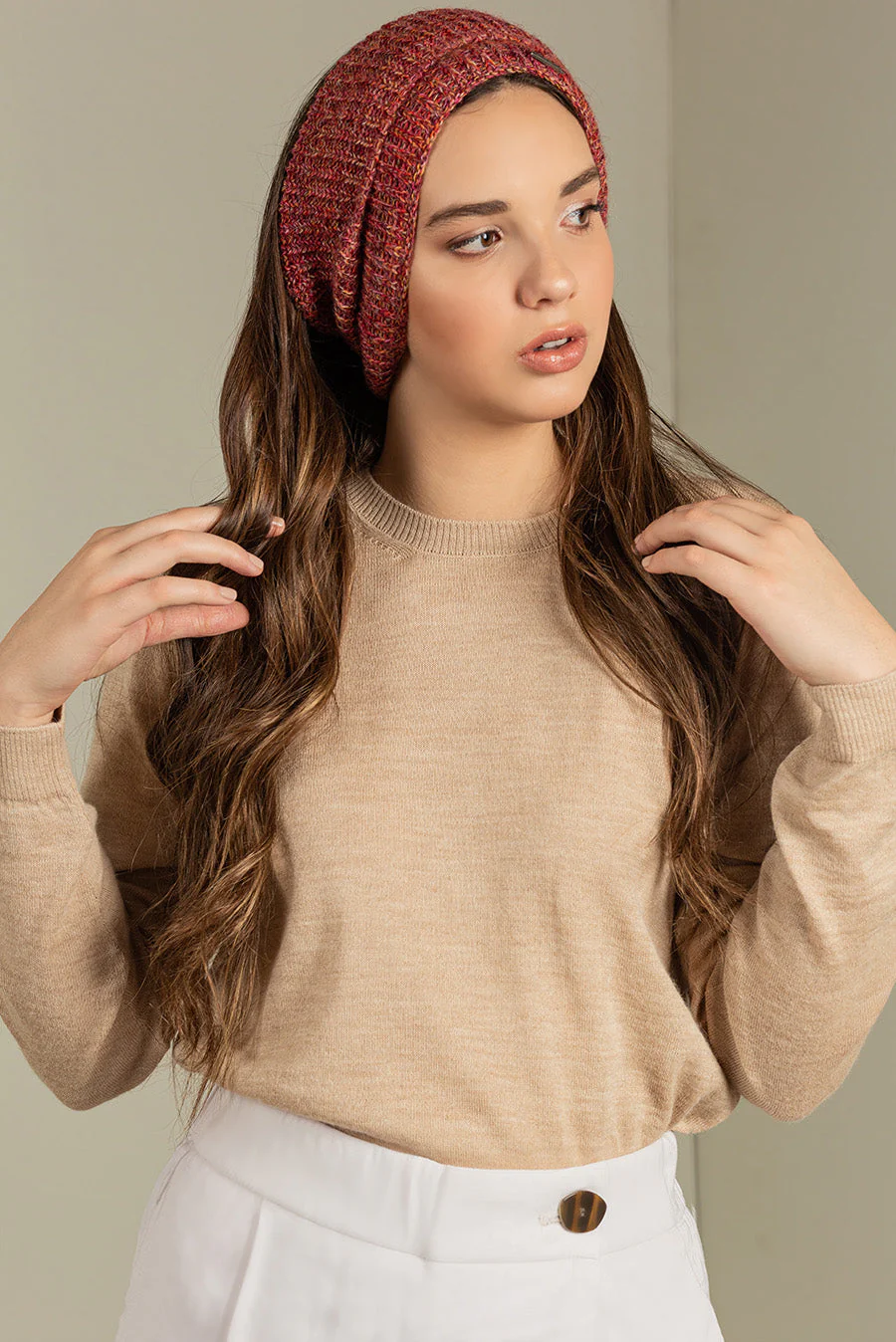 Ubicate Scarf Baby Alpaca Color Red - Image 3
