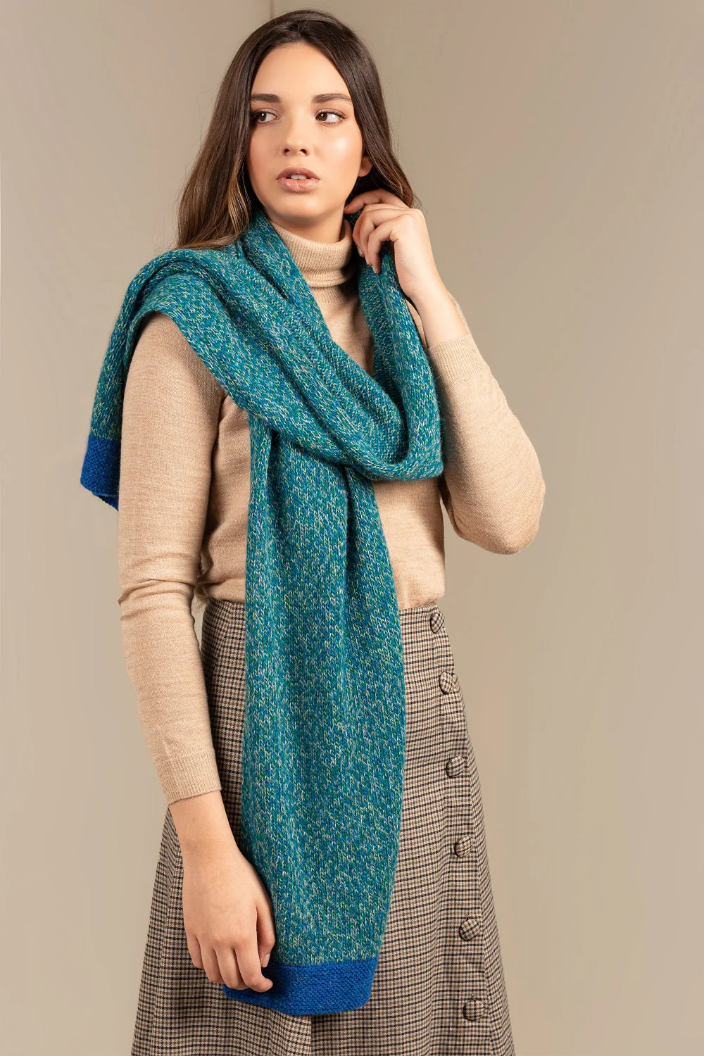 Undo Scarf Baby Alpaca Color Fiume & Carrusel
