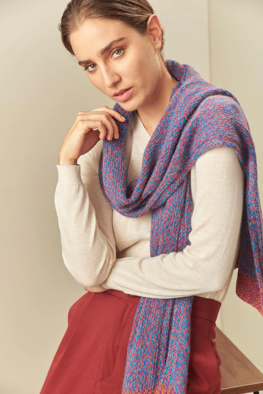 Undo Scarf Baby Alpaca Color Glory & Circus
