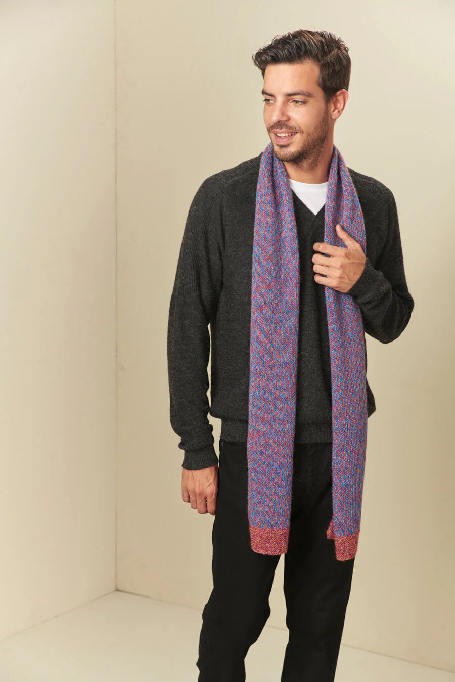 Undo Scarf Baby Alpaca Color Glory & Circus - Image 3