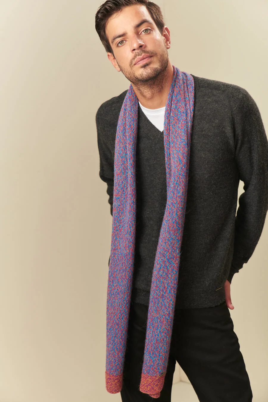 Undo Scarf Baby Alpaca Color Glory & Circus - Image 4