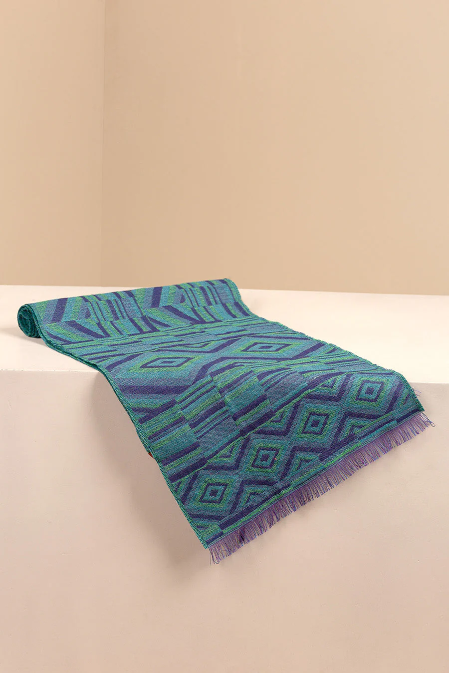 Unknown Scarf Baby Alpaca Color Blue - Image 2